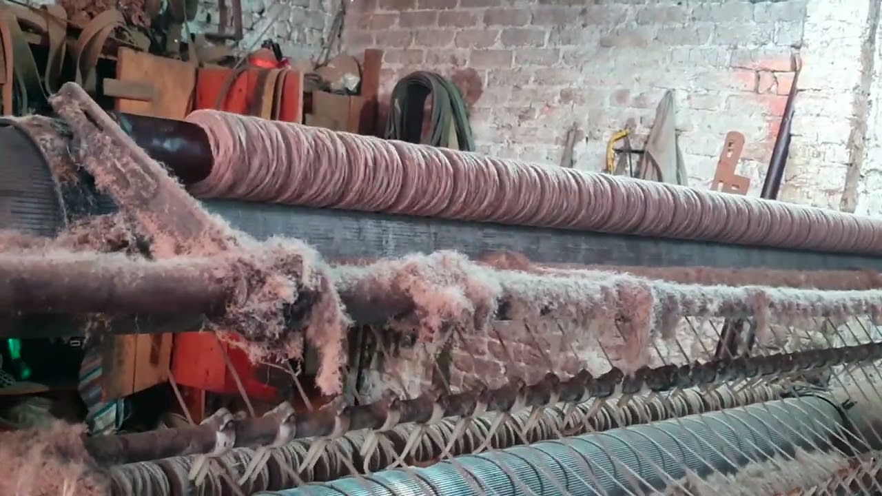 Spinning of wool by Machines