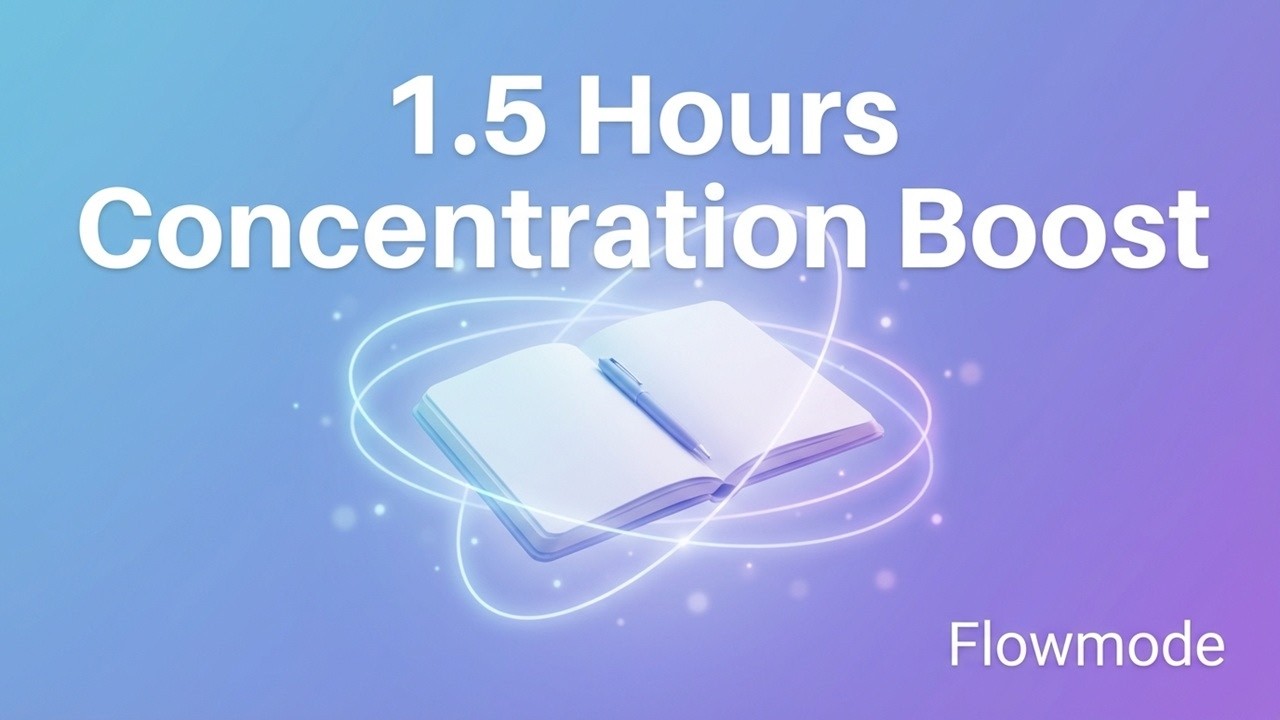 1.5 Hours Concentration Boost – Study & Work Music for Deep Focus | Flowmode