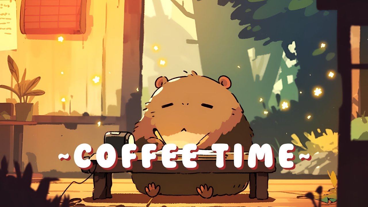 Capybara Chill Station - Calm Music for Focus & Study ~ Peaceful Moments ~ 🦫 🎧 ✨ | Background Music