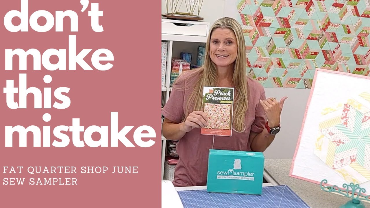 Fat Quarter Shop 2024 Sew Sampler Beginner Quilt Friendly Pattern. Sew this one with me!