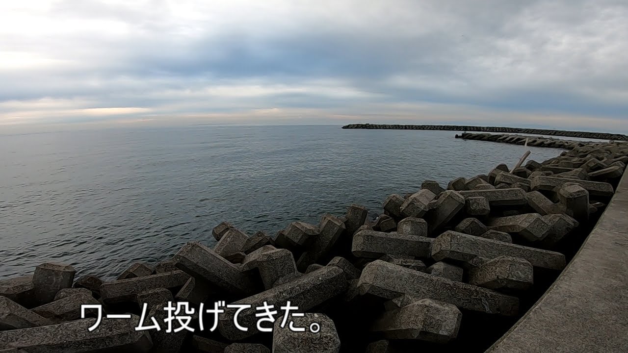 【三重、河芸漁港】ワーム投げてきた。