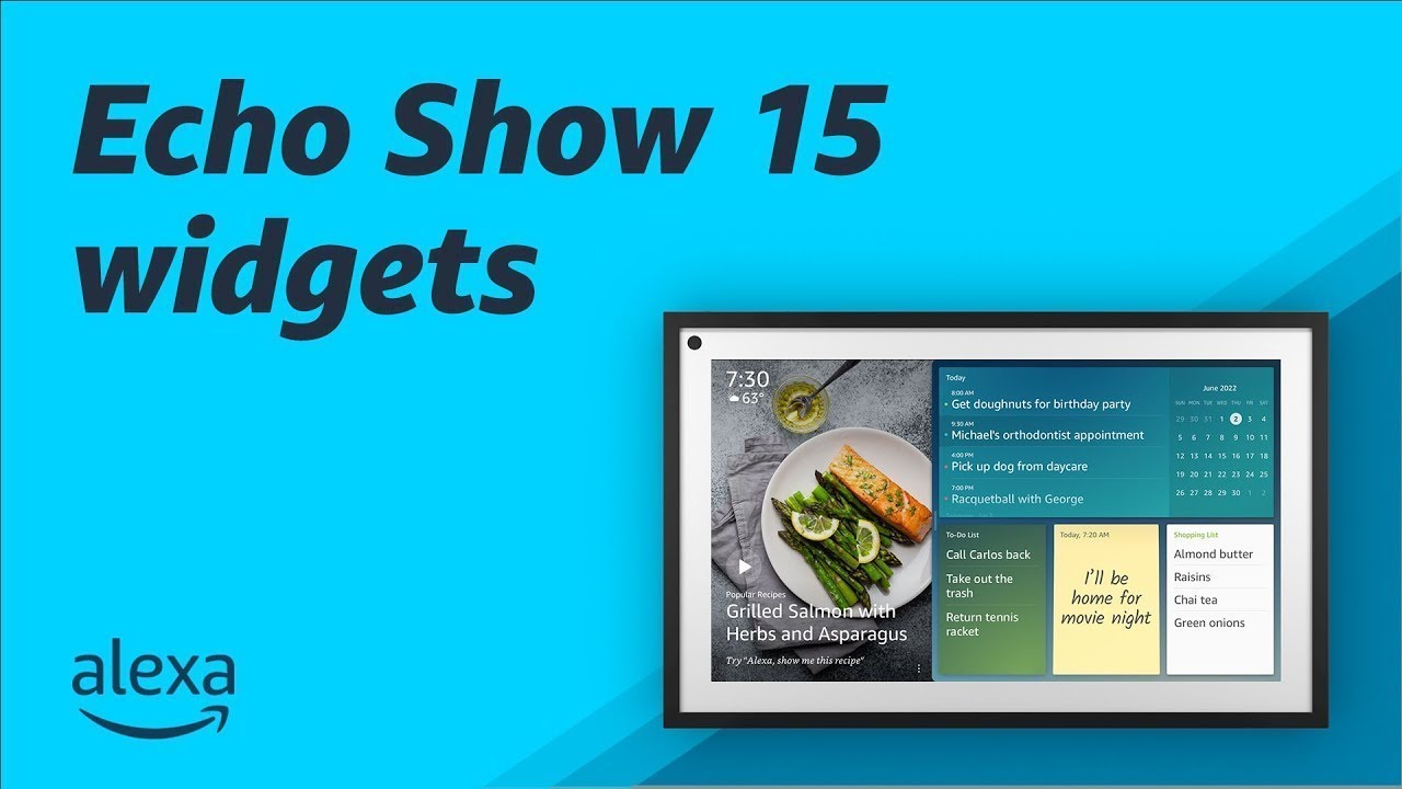 Use widgets on Echo Show 15 | Tips & Tricks | Amazon Alexa