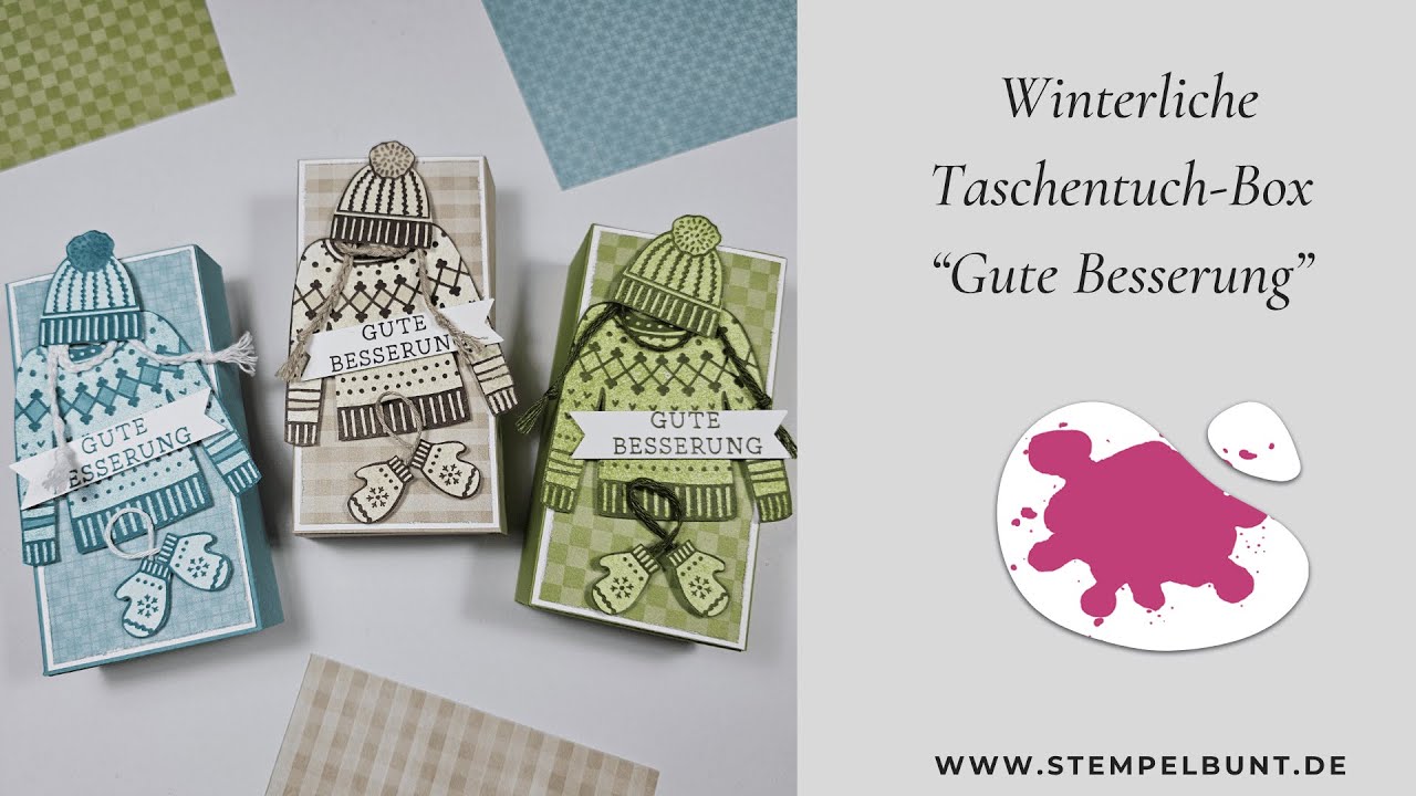 Winterliche Taschentuch-Box 