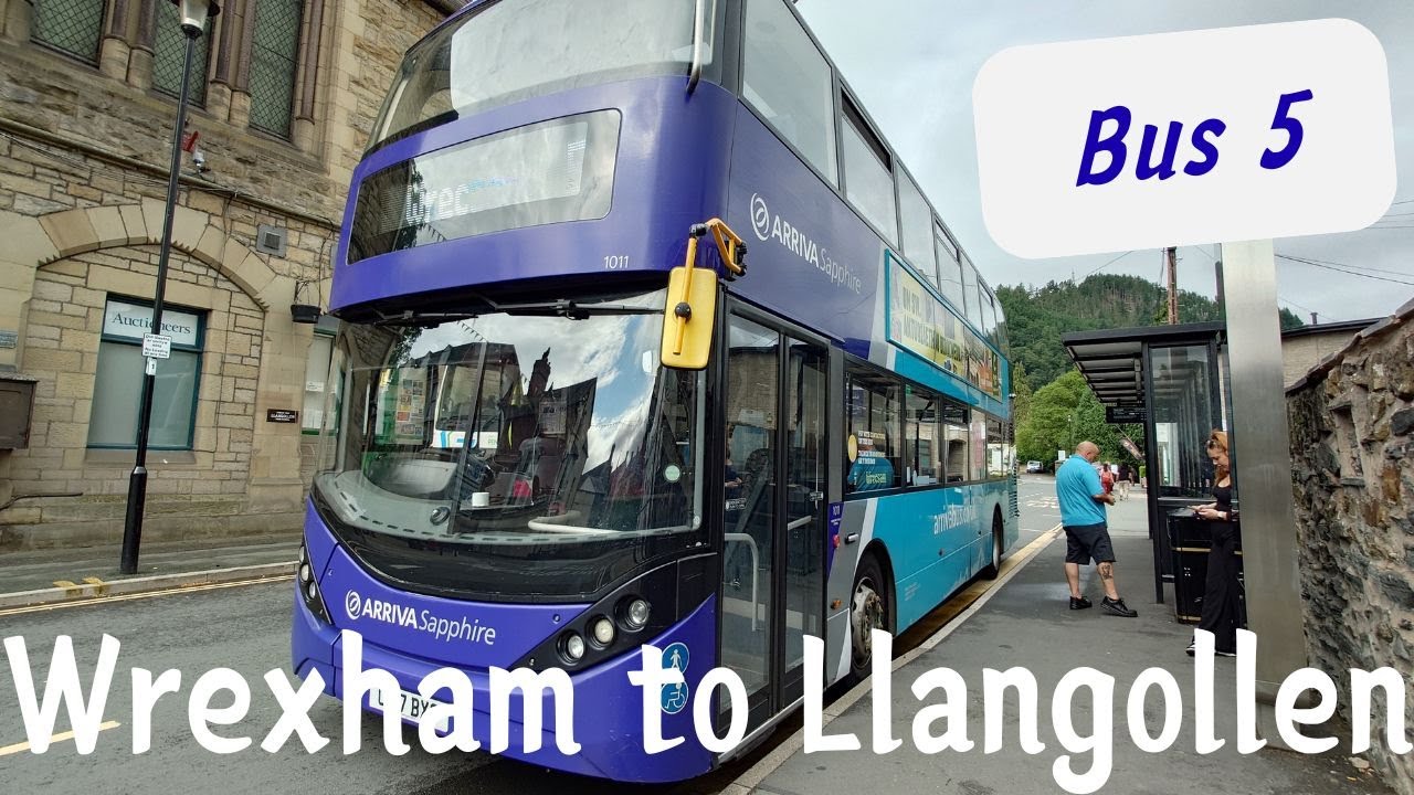 Welsh summer scenery | Bus 5 Wrexham to Llangollen | July 2025