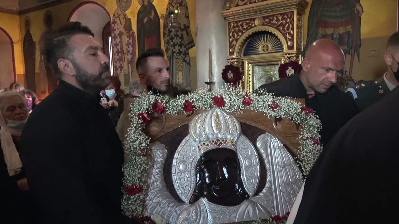 Ο Ταξιάρχης Μανταμαδού στην Ιερά Μονή Αρταμίτη Αγιος Ιωάννης ο Θεολόγος