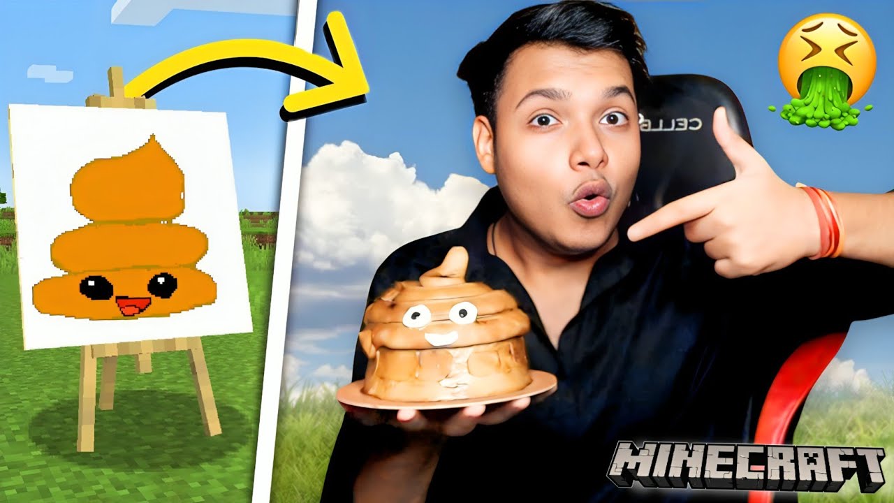 Minecraft Anything You Draw You Eat !