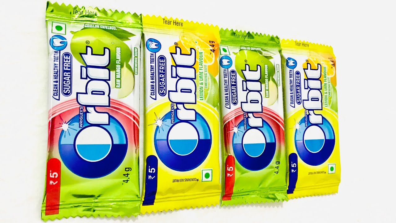 Lot&rsquo;s of Orbit//chewing gum//different flavour candies//satisfying video.#lot&rsquo;sofcandies