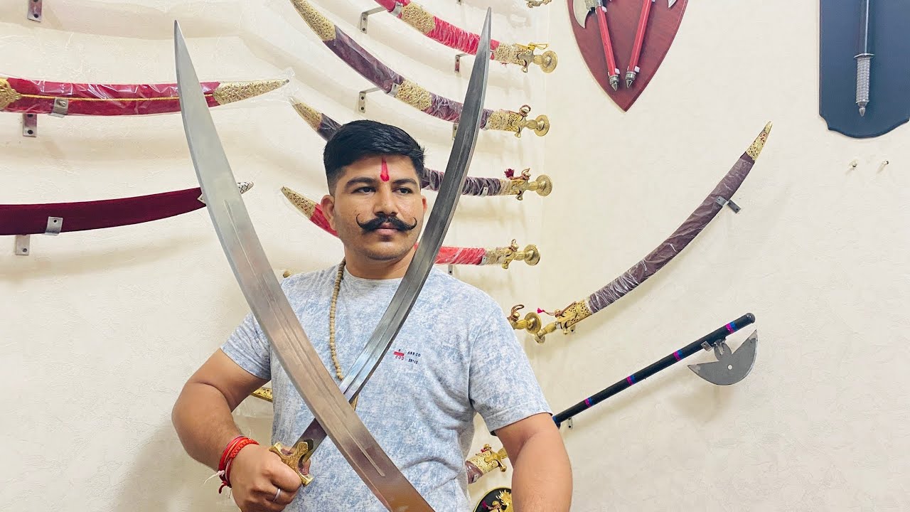 विश्व की सबसे प्रसिद्ध सिरोही की तलवारें ।महाराजा तलवार ।जटका तलवार @jaybhawanitalwar #share