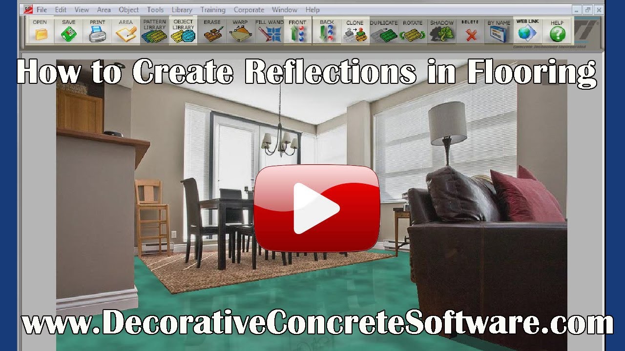 Decorative Concrete Design Software Reflection how to! ONLY 320. per user.
