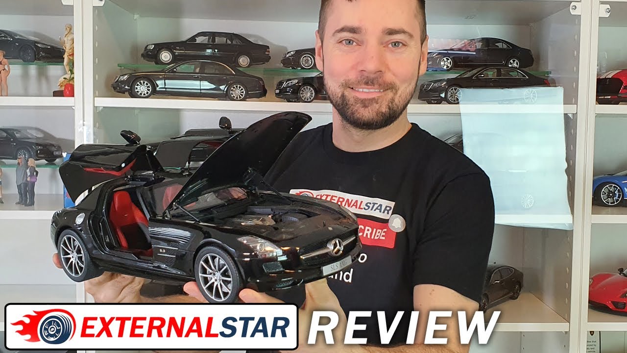 Unboxing: Mercedes-Benz SLS AMG Coupe Obsidian Black 1:12 Premium Classixxs