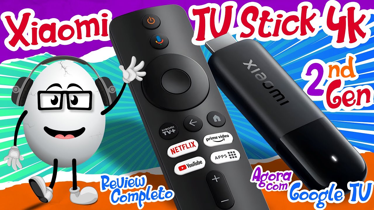 Chegou a segunda geração do Xiaomi TV Stick 4k! Agora com Google TV e Android 14 - EP 053