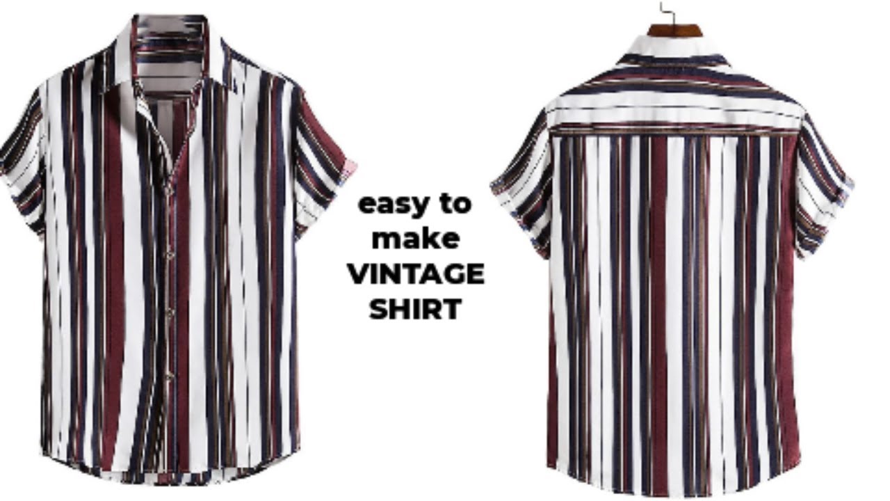 КАК КРОЙТЕ И СШИВАЙТЕ ВИНТАЖНУЮ РУБАШКУ #vintageshirts