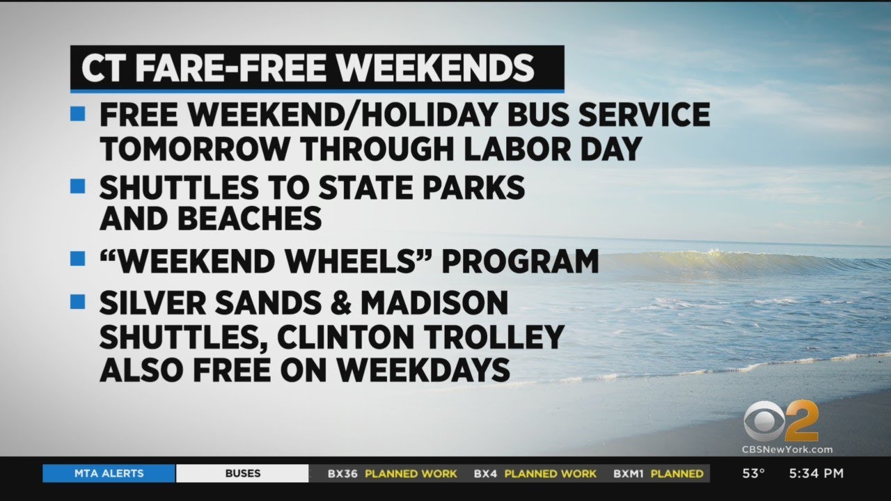 Connecticut Launches Fare-Free Bus Service
