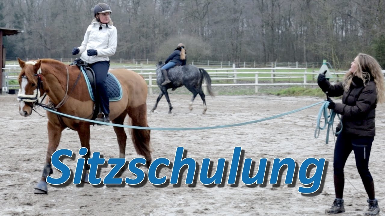 Sitzschulung an der Lounge auf Campino für Falco & Bourbons Besitzerin
