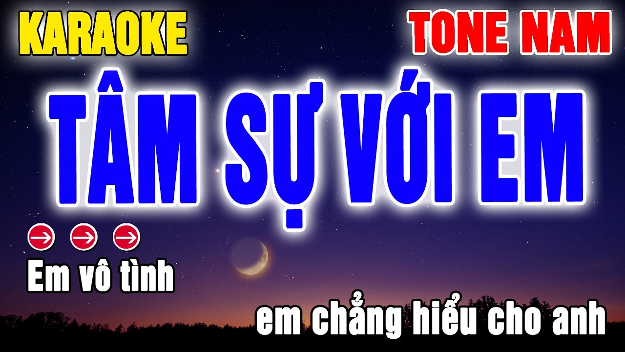 Tâm Sự Với Em Karaoke Tone Nam | Beat Thanh Hà
