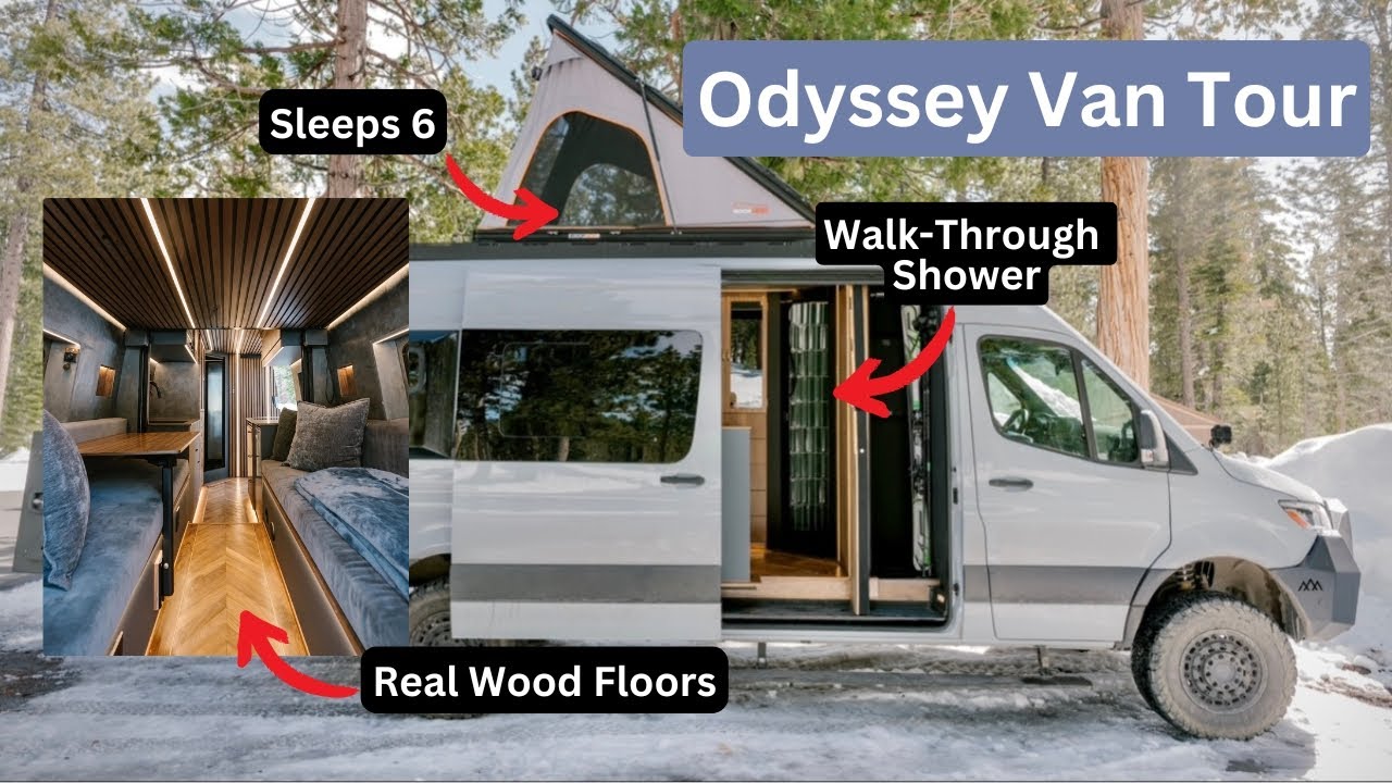 LUXURY VAN TOUR | &ldquo;ODYSSEY&rdquo; 🚐 | Scandinavian Design | DIY build