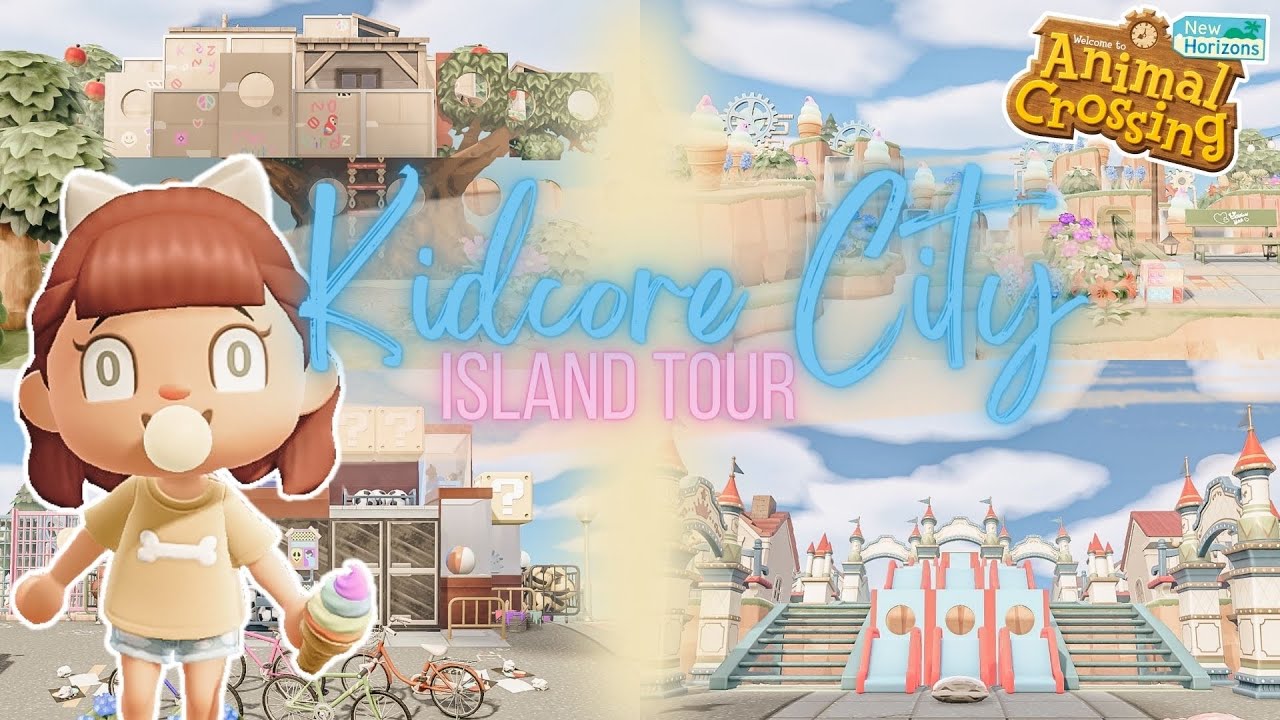 KIDCORE CITY ISLAND TOUR | Animal Crossing New Horizons | theresa of erised