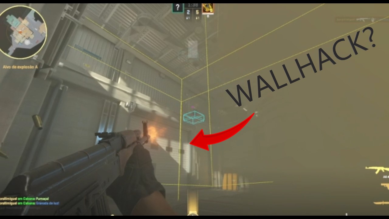Trolei meu amigo com WALLH4CK no X1 do CS2!