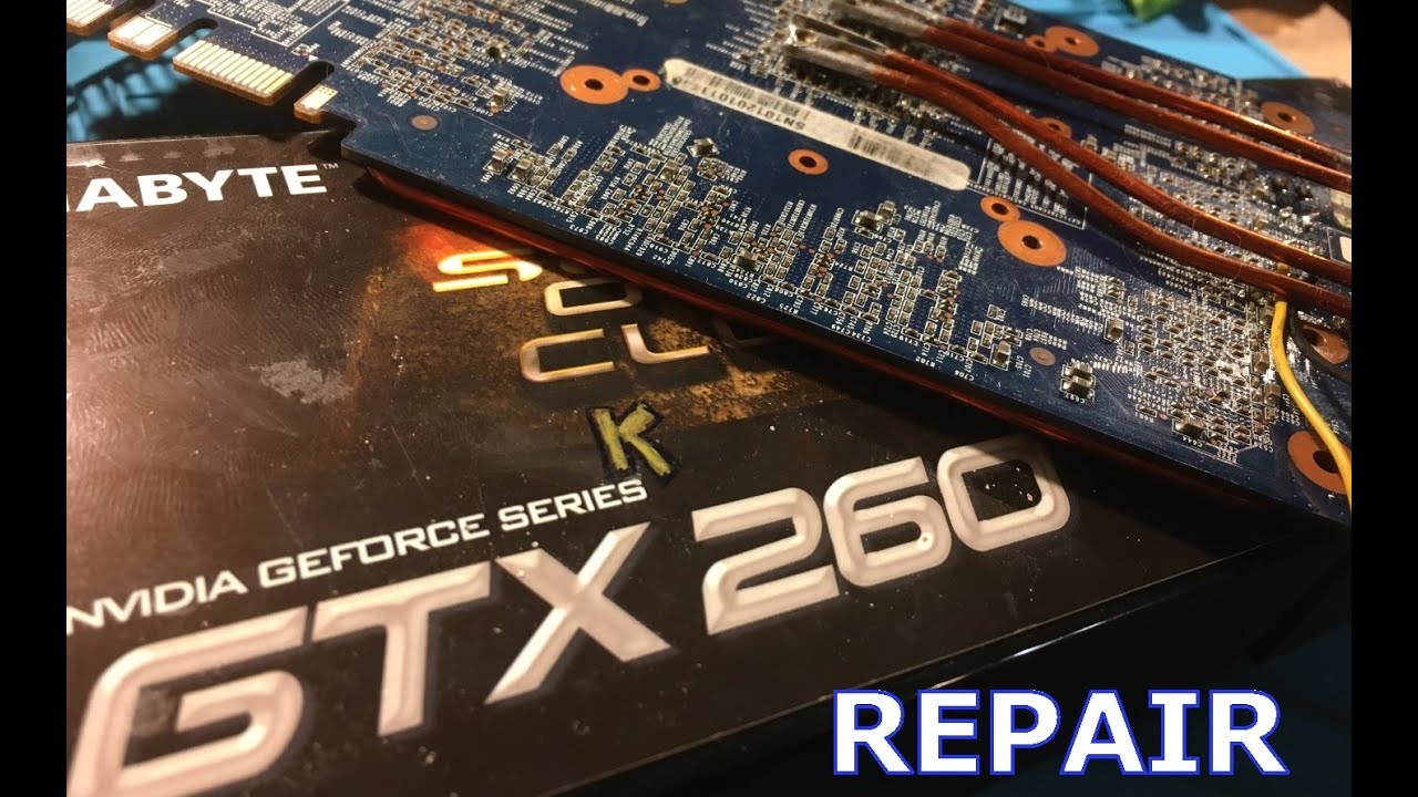 Let's fix my artifacting Sock | Gigabyte GTX 260 SOC repair
