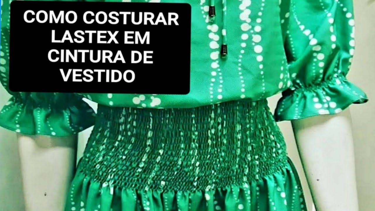 DICA, COMO COSTURAR LASTEX NA CINTURA DE VESTIDO