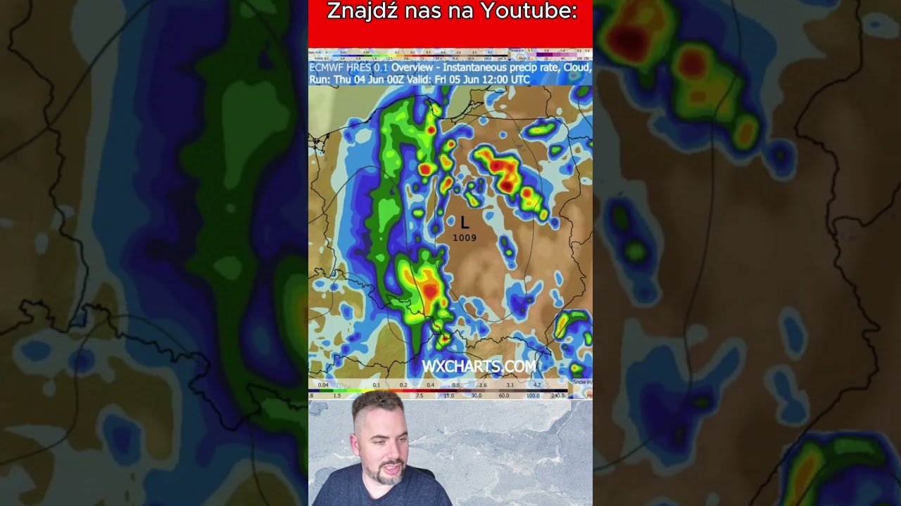 Low-pressure system forming and dynamic weather this Friday #weather #poland #short #forecast