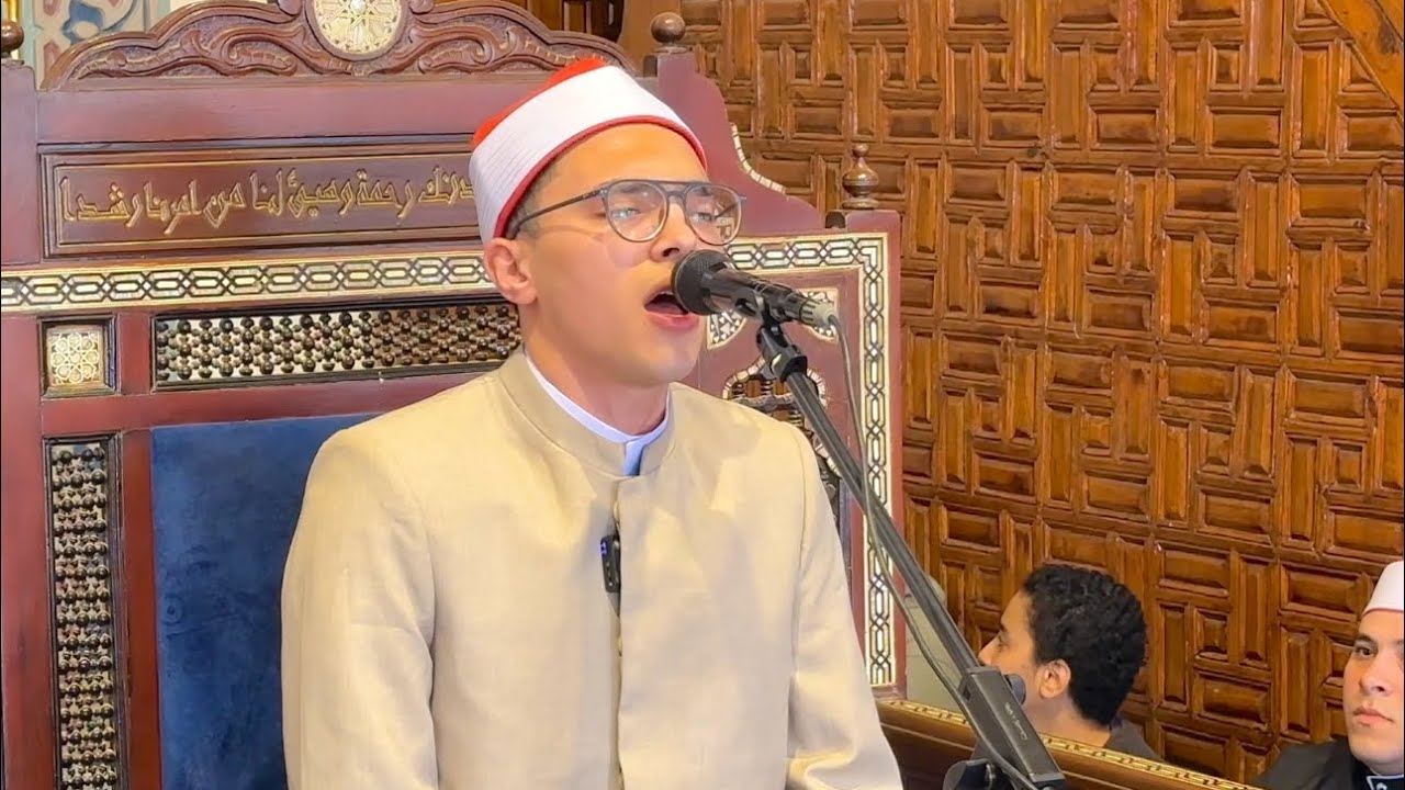 بكاء الحضور عند سماع هذه التلاوة 🥹قران الجمعة من جامع عمرو بن العاص | عبدالرازق الشهاوي ❤️