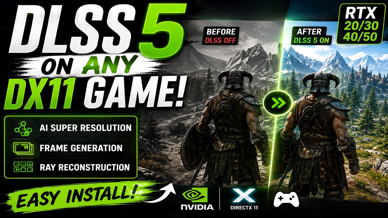 DLSS 5 on ANY DX11 Game! | RTX 20&ndash;50 Installation Guide