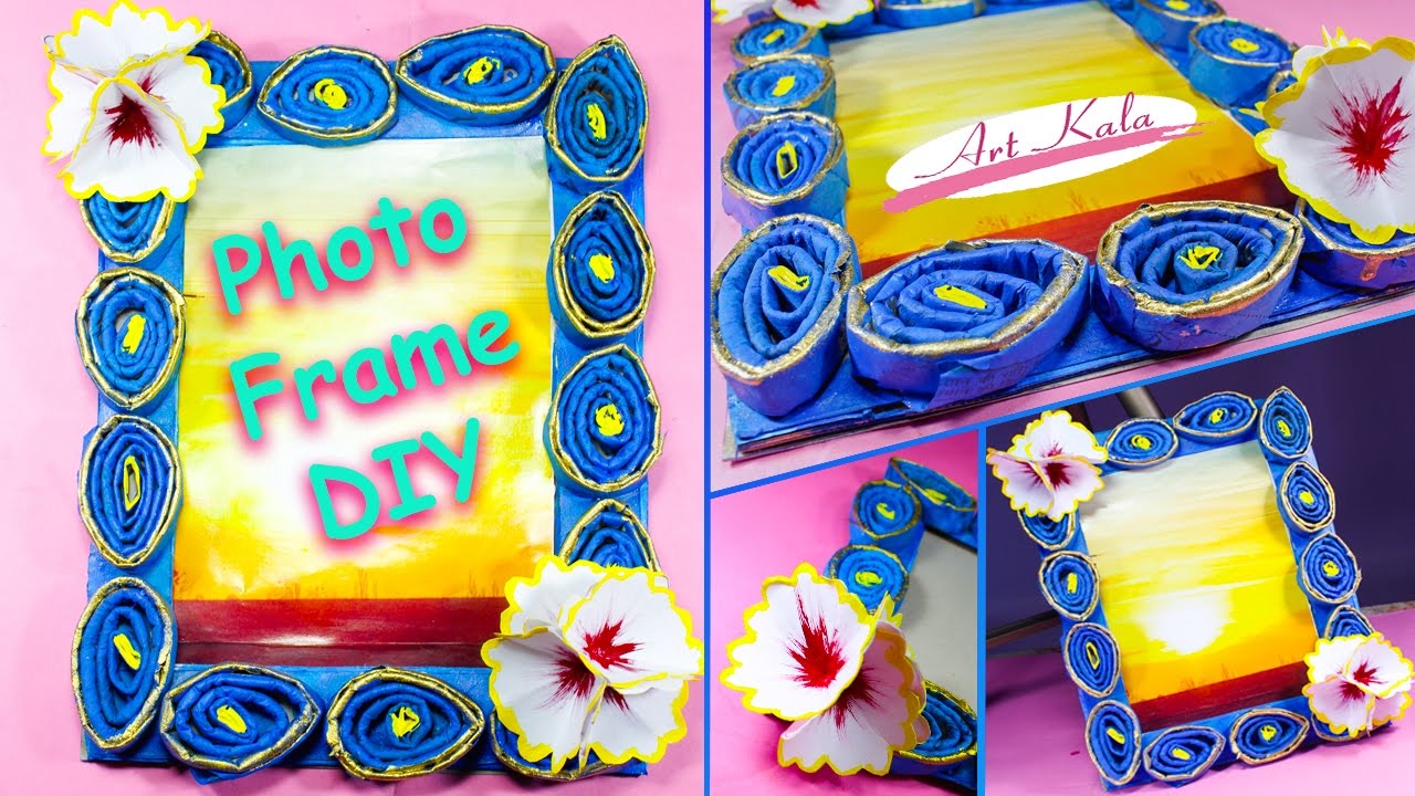 DIY Newspaper Roll Frames Gift for Father's Day or Mother's Day | Artkala