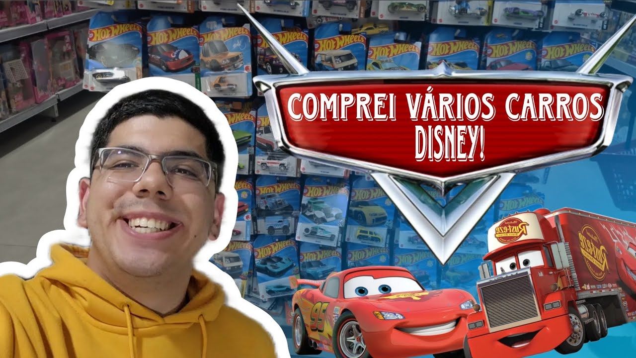 COMPREI VARIAS MINIATURAS DOS CARROS DISNEY - RELÂMPAGO MCQUEEN
