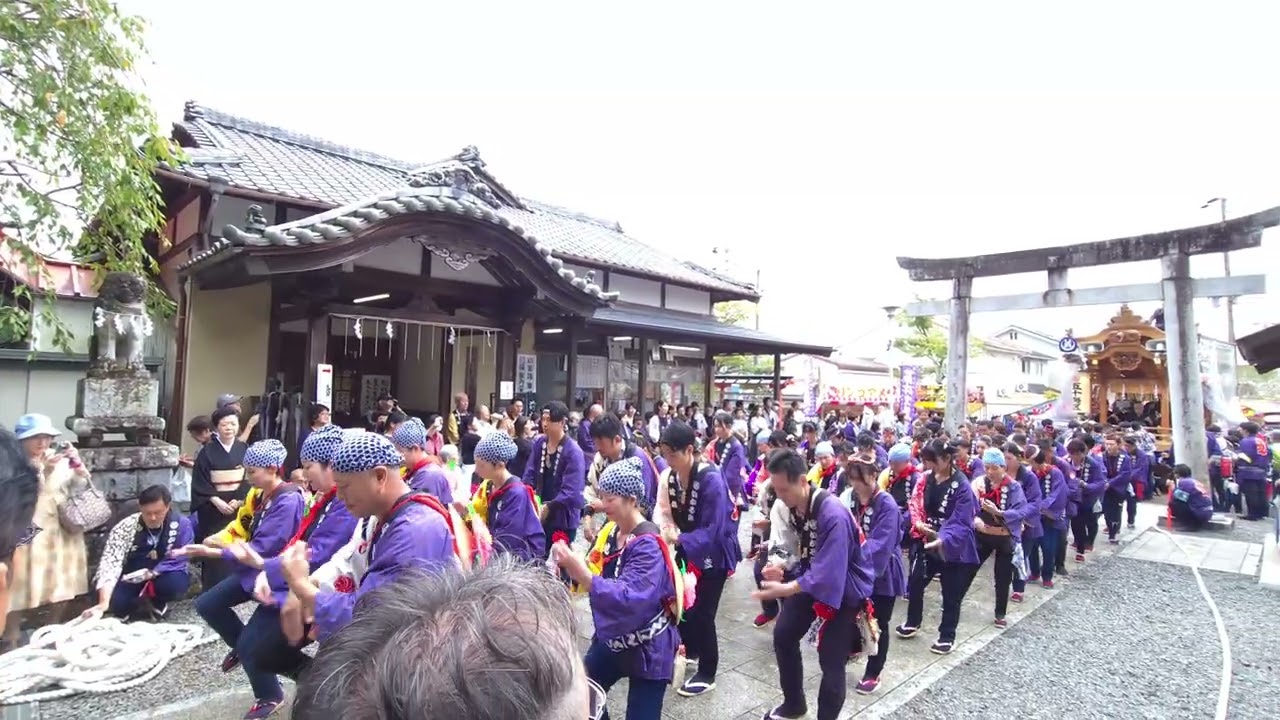 五十海区　飽波神社　奉納踊り披露(喜撰)　藤枝大祭り　2025年10月4日(土)　#藤枝大祭り#五十海区