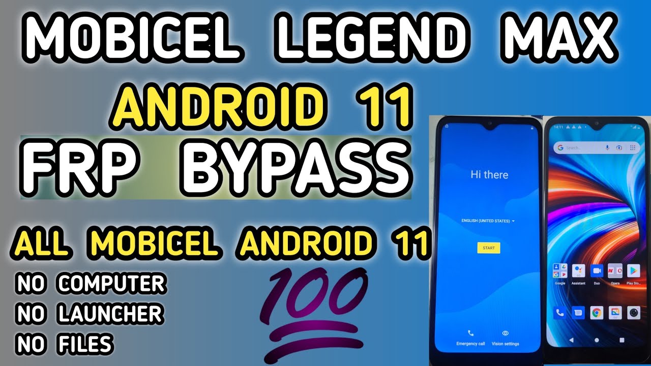 Mobicel Legend Max Frp Bypass | Mobicel Android 11 Frp Bypass | Za Mobile Tech
