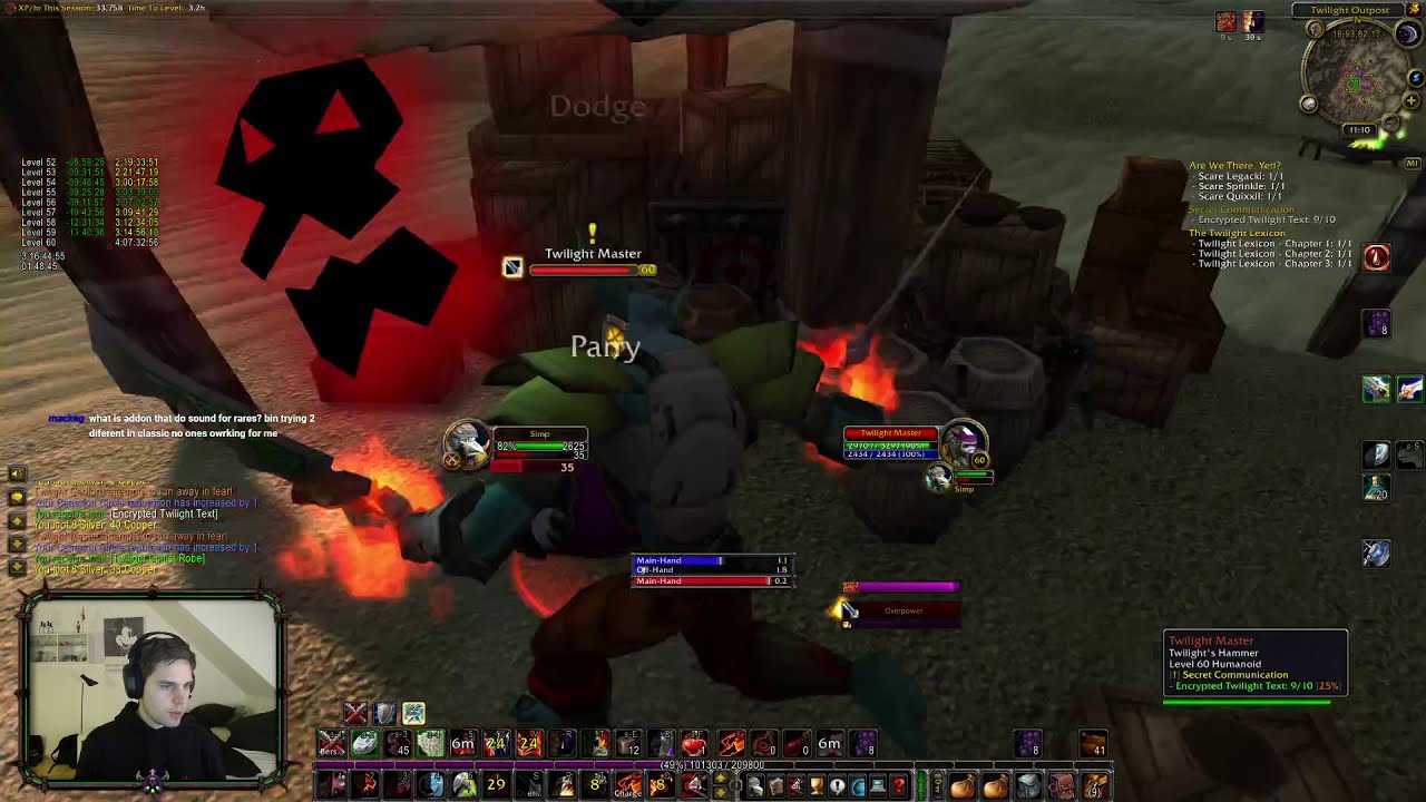 Level 59-60 | World Record warrior speedrun 1-60 3d17h31m - Classic wow