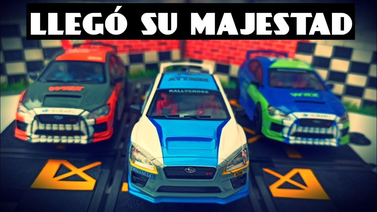 👑 TRÍO de SUBARU STi WRX ALIEXPRESS 👑 COCHE SLOT 1:32 AGM 🚗💨 Compatible con SCALEXTRIC 🛒 Reyes Magos