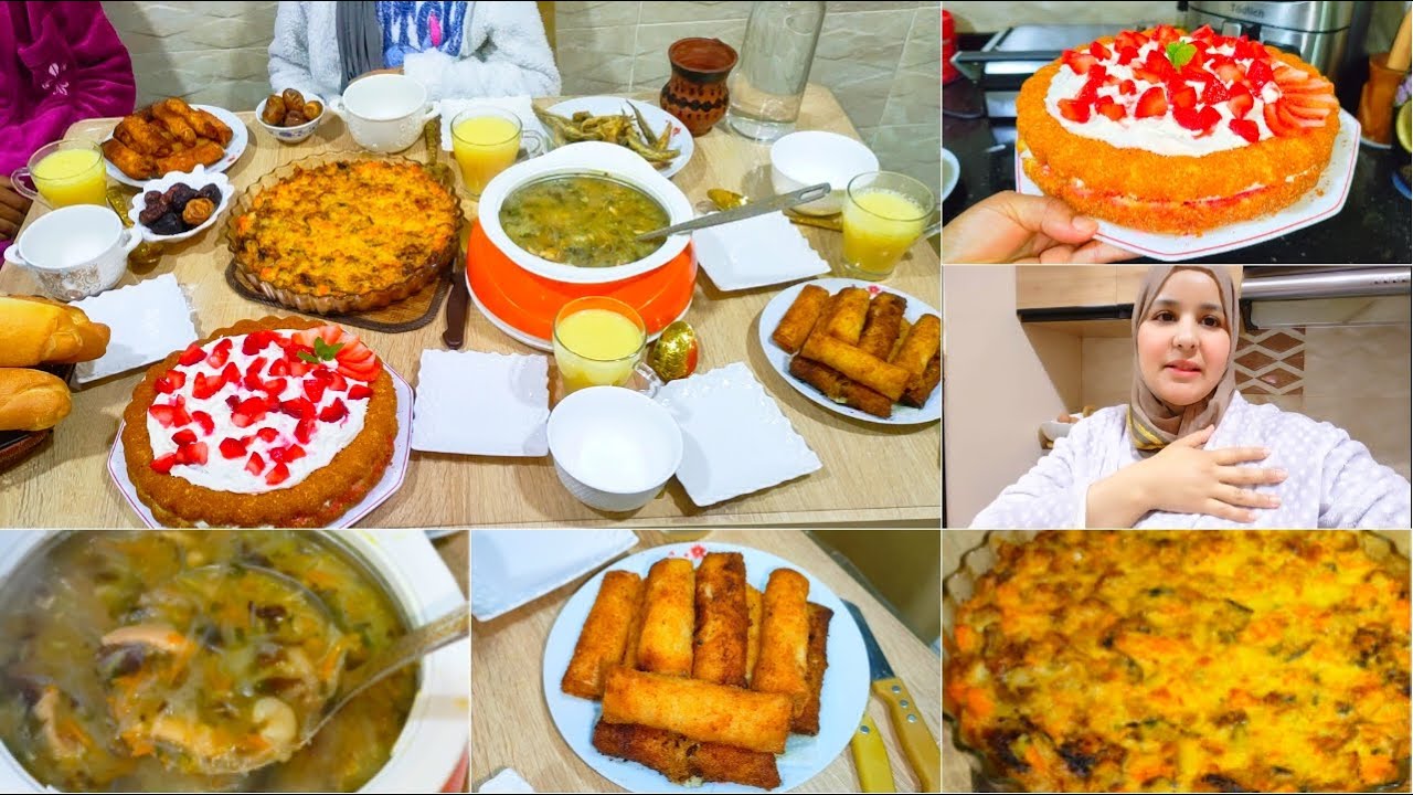 يوميا هناء فرمضان🌙برعتهم شهيوات/لينيم بالاجبان وبطاطة/طورطية بدون لحوم/كيكة لفريز ولكريمة/سوب شينواز