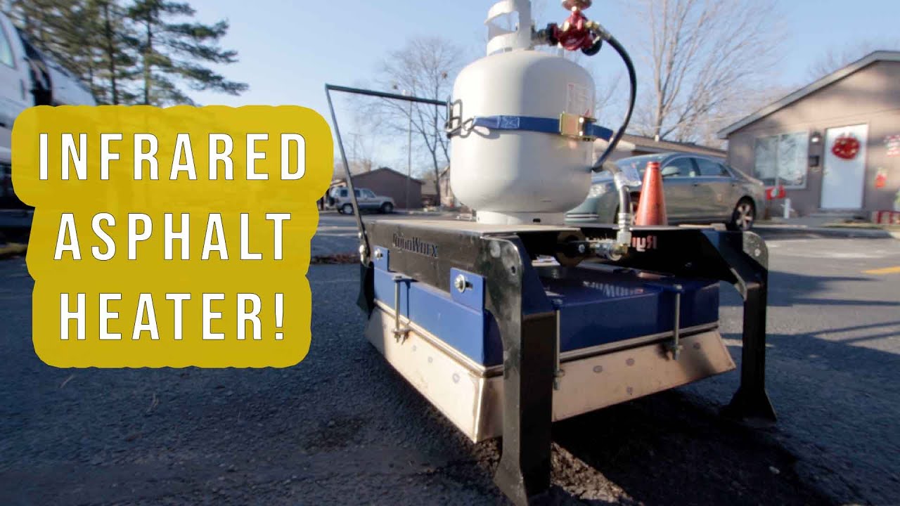 Asphalt Patching with an Infrared Heater (IN WINTER!)
