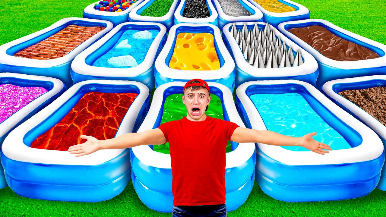 50 PISCINE MISTERIOSE&hellip; NON SCEGLIERE LA PISCINA SBAGLIATA SFIDA!
