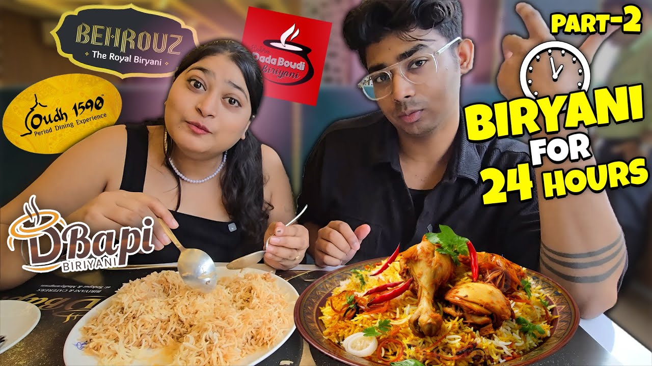 I only ate BIRYANI for 24 Hours! Part-2🍚😋