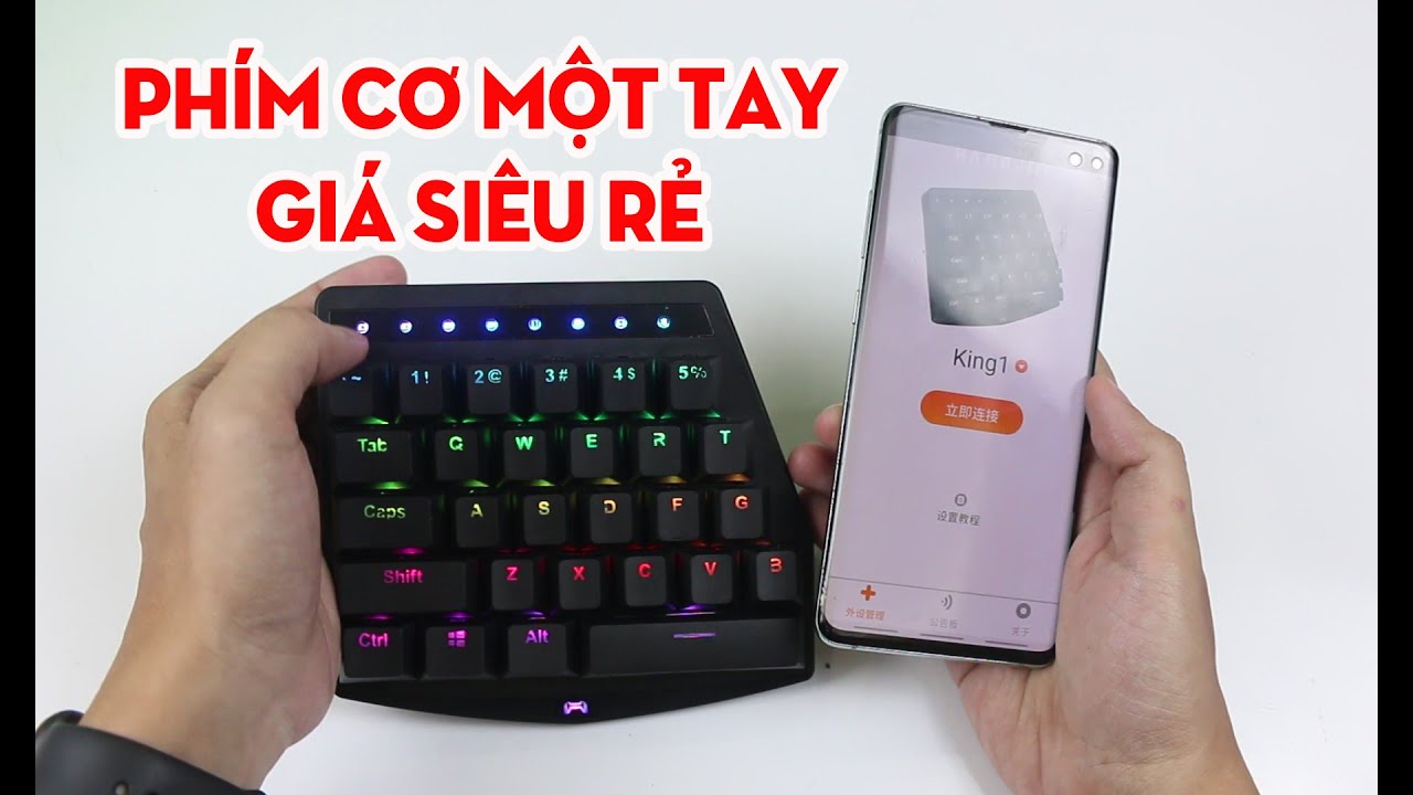 Thanh lý Handjoy K1 - Bàn phím cơ một tay rẻ nhất thị trường, chơi tốt mọi loại game trên  Android