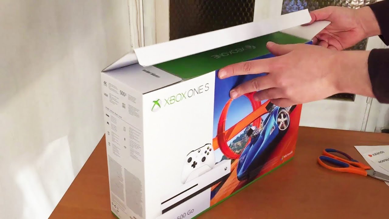 Unboxing XBOX ONE S BLANCA 500 GB Edición FORZA HORIZON 3 Hot Wheels