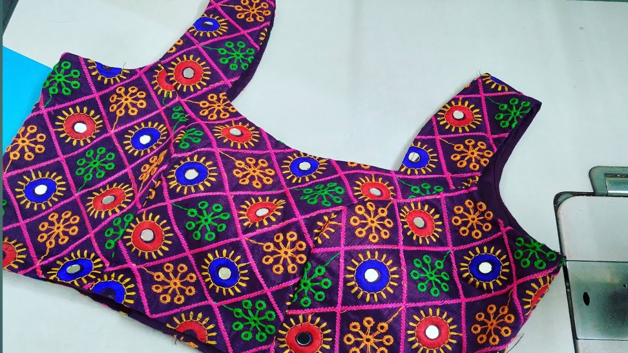 34 Size Princes Cut Blouse Cutting | Mirror Work Blouse Cutting Tutorial