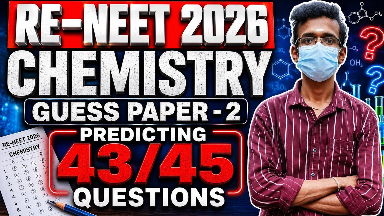 Re-NEET 2026 ➡️43/45 Predicting Questions🔥180/180 in CHEMISTRY MOCK TEST 1||Dr.Sreenivas