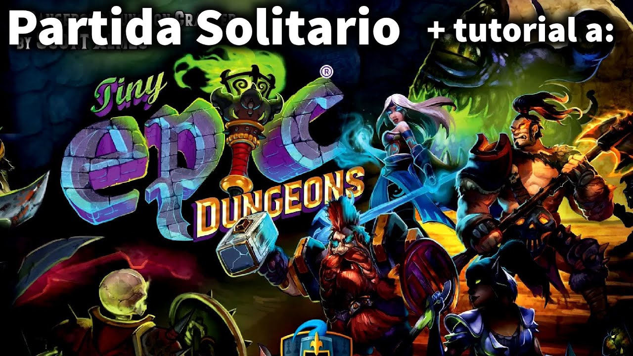 Tiny Epic Dungeons | Partida Solitario + tutorial