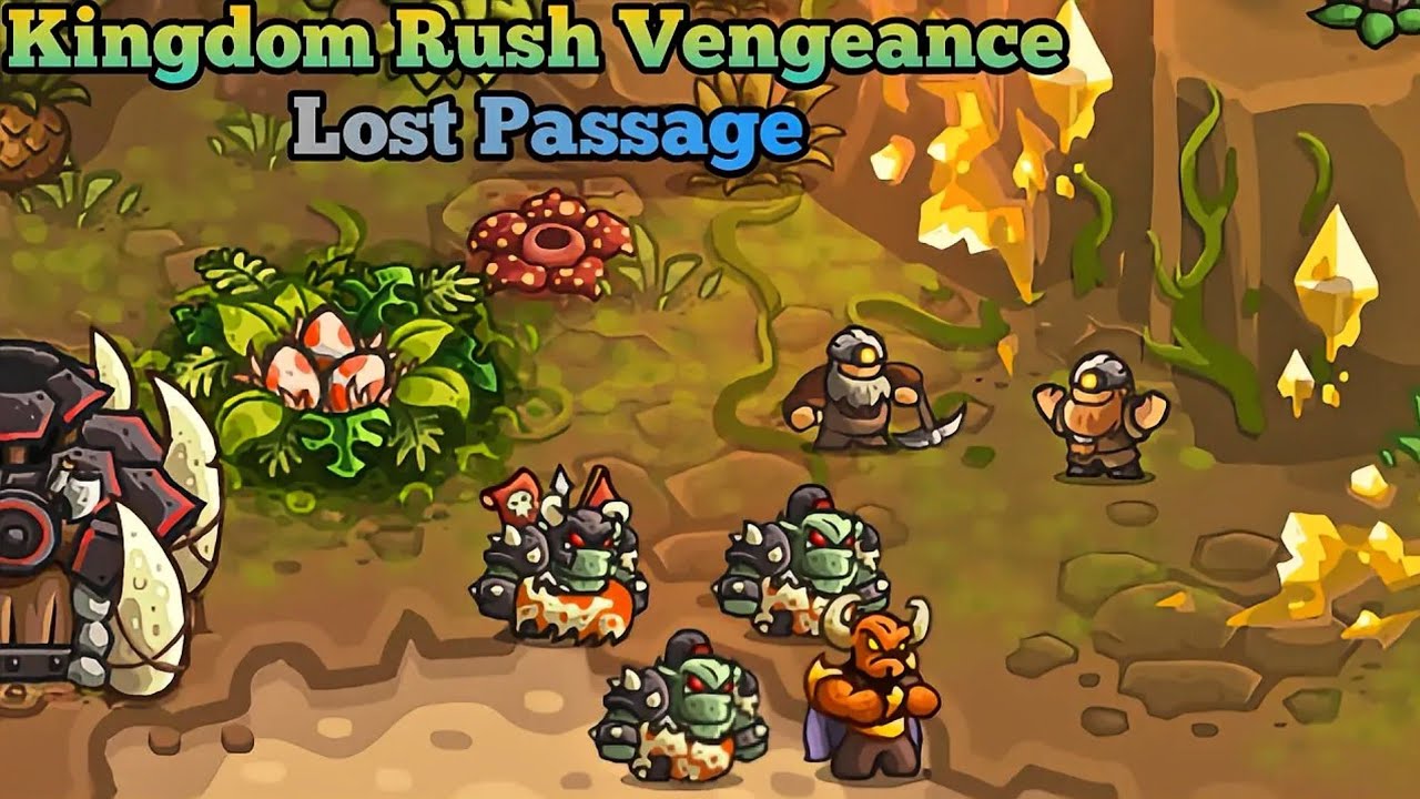 Kingdom Rush Vengeance: Stage 31 - Lost Passage (Veteran Difficulty)