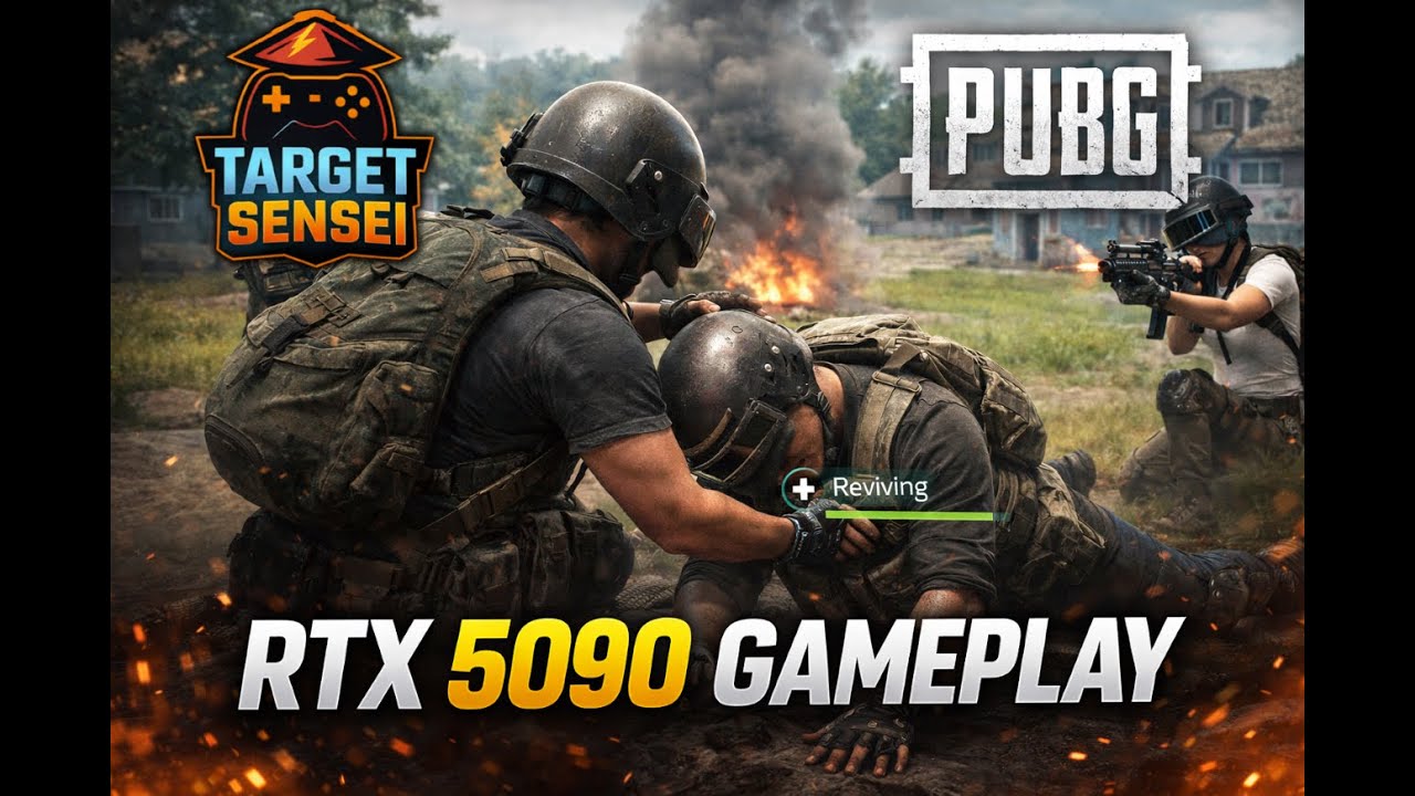 PUBG RTX 5090 gameplay  (Target Sensei)
