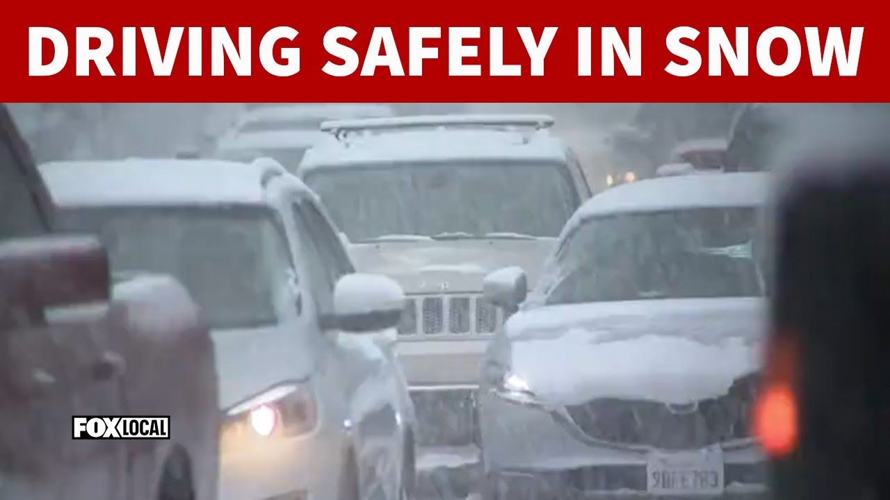 Snow driving safety tips as road treatment is underway in Maryland