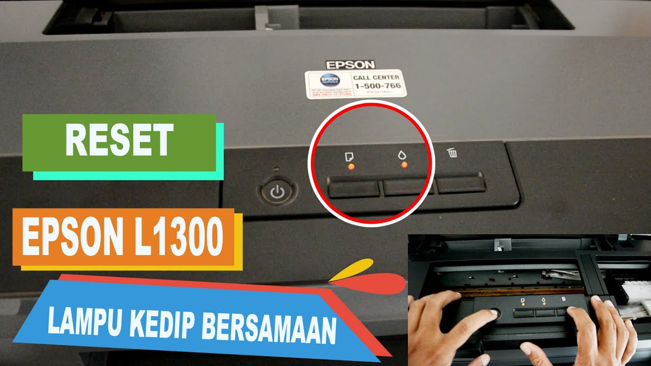 КАК СБРОСИТЬ EPSON L1300, ЧТОБЫ ИНДИКАТОРЫ МИГАЮТ В ОДНОВРЕМЕННОЕ ВРЕМЯ
