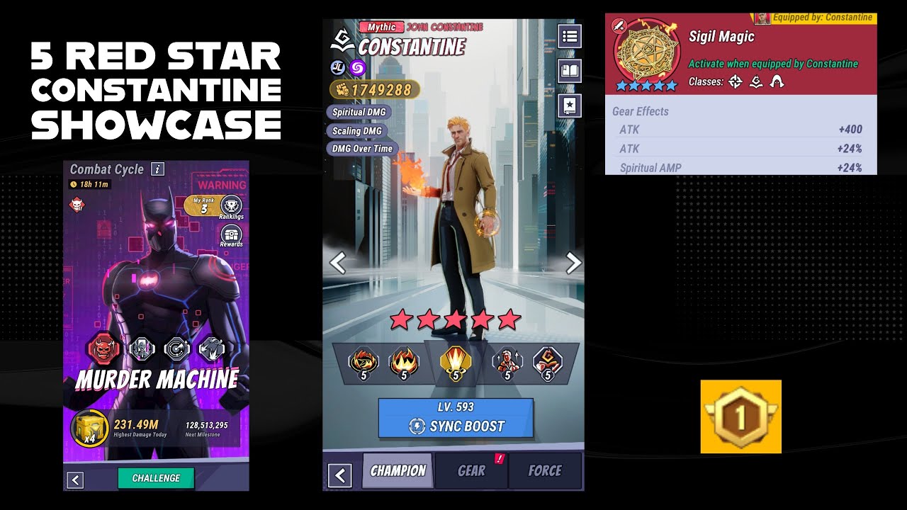 5 RED STAR CONSTANTINE SHOWCASE! | MURDER MACHINE BEATDOWN