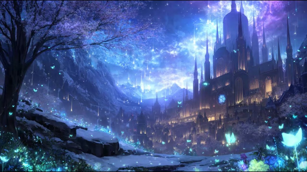 Epic Fantasy Ambience | Snowy Castle Landscape