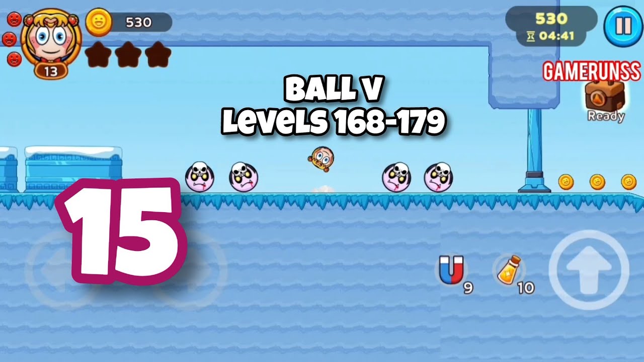 Ball V: Red Boss Challenge - Gameplay Walkthrough Android Part 15 - Levels 168-179