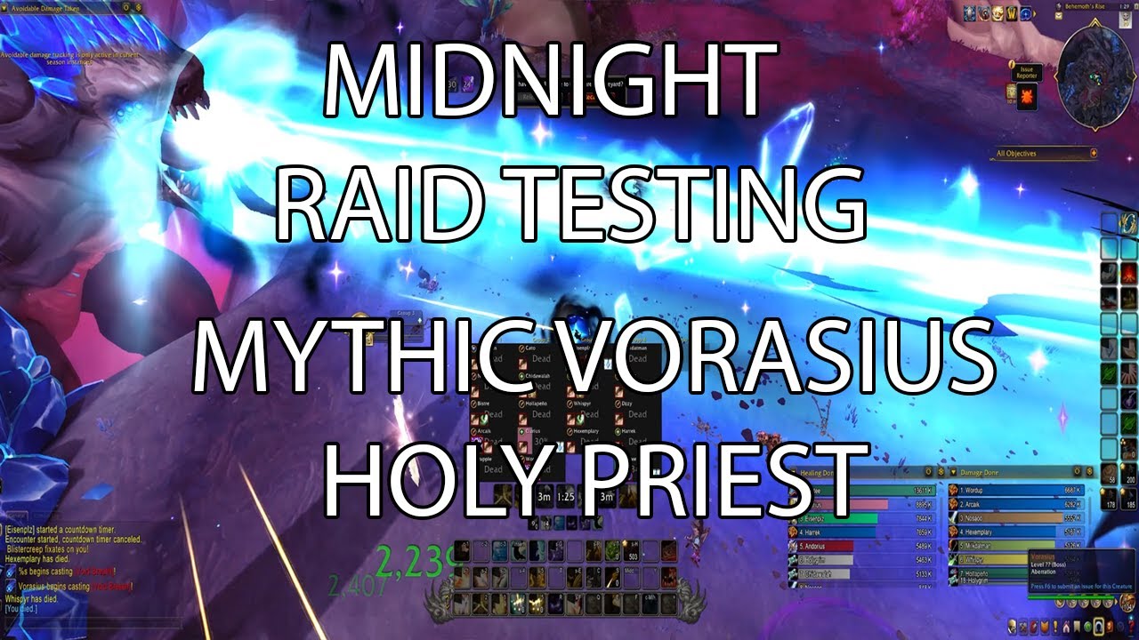 WoW Midnight Mythic Testing Vorasius - Holy Priest